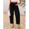 image:imageZESICA 2026 Barrel Jeans for Women Trendy Wide Leg PantsBlack