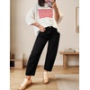 image:imageZESICA 2026 Barrel Jeans for Women Trendy Wide Leg PantsBlack