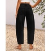 image:imageZESICA 2026 Barrel Jeans for Women Trendy Wide Leg PantsBlack