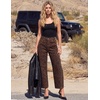 image:imageZESICA 2026 Barrel Jeans for Women Trendy Wide Leg PantsBrowncheetah