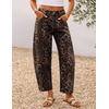image:imageZESICA 2026 Barrel Jeans for Women Trendy Wide Leg PantsBrownleopard