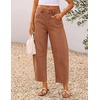 image:imageZESICA 2026 Barrel Jeans for Women Trendy Wide Leg PantsCaramel