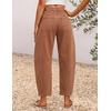 image:imageZESICA 2026 Barrel Jeans for Women Trendy Wide Leg PantsCaramel
