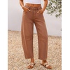 image:imageZESICA 2026 Barrel Jeans for Women Trendy Wide Leg PantsCaramel