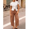 image:imageZESICA 2026 Barrel Jeans for Women Trendy Wide Leg PantsCaramel