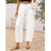 image:imageZESICA 2026 Barrel Jeans for Women Trendy Wide Leg PantsWhite