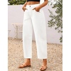 image:imageZESICA 2026 Barrel Jeans for Women Trendy Wide Leg PantsWhite