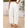 image:imageZESICA 2026 Barrel Jeans for Women Trendy Wide Leg PantsWhite