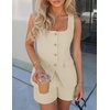 image:imageZESICA Womens 2 Piece Short Sets Suit Vest Tops Matching Set OutfitsApricot