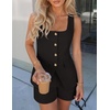 image:imageZESICA Womens 2 Piece Short Sets Suit Vest Tops Matching Set OutfitsBlack