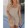 image:imageZESICA Womens 2 Piece Short Sets Suit Vest Tops Matching Set OutfitsGreykhaki