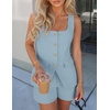 image:imageZESICA Womens 2 Piece Short Sets Suit Vest Tops Matching Set OutfitsLightblue