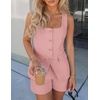 image:imageZESICA Womens 2 Piece Short Sets Suit Vest Tops Matching Set OutfitsPink