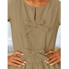 image:imageZESICA Womens Fall Babydoll Peplum Tops Cute Long Sleeve Going Out BlousesKhaki