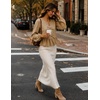 image:imageZESICA Womens Fall Babydoll Peplum Tops Cute Long Sleeve Going Out BlousesKhaki