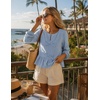image:imageZESICA Womens Fall Babydoll Peplum Tops Cute Long Sleeve Going Out BlousesSky