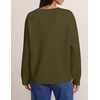image:imageZESICA Womens Fall Floral Oversized Sweaters 2026 Cozy Pullover TopsArmygreen
