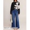 image:imageZESICA Womens Fall Floral Oversized Sweaters 2026 Cozy Pullover TopsBlack