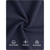 image:imageZESICA Womens Fall Mock Neck Long Lantern Sleeve Sweater Mini DressNavy
