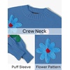 image:imageZESICA Womens Fall Winter Floral Sweaters Cute Knit Pullover TopsBlue