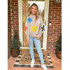 image:imageZESICA Womens Fall Winter Floral Sweaters Cute Knit Pullover TopsSand