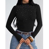 image:imageZESICA Womens Long Sleeve Bussiness Casual Fashion Knit Sweater TopsBlack