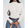 image:imageZESICA Womens Long Sleeve Bussiness Casual Fashion Knit Sweater TopsWhite