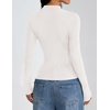 image:imageZESICA Womens Long Sleeve Bussiness Casual Fashion Knit Sweater TopsWhite