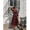 image:imageZESICA Womens Long Sleeve Floral Casual Flowy Wedding Guest Maxi DressesBlack