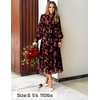 image:imageZESICA Womens Long Sleeve Floral Casual Flowy Wedding Guest Maxi DressesBlack