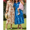 image:imageZESICA Womens Long Sleeve Floral Casual Flowy Wedding Guest Maxi DressesBlue