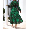 image:imageZESICA Womens Long Sleeve Floral Casual Flowy Wedding Guest Maxi DressesDarkgreen