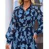 image:imageZESICA Womens Long Sleeve Floral Casual Flowy Wedding Guest Maxi DressesDustyblue