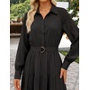 image:imageZESICA Womens Long Sleeve Floral Casual Flowy Wedding Guest Maxi DressesEbony