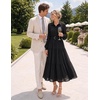 image:imageZESICA Womens Long Sleeve Floral Casual Flowy Wedding Guest Maxi DressesEbony