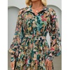 image:imageZESICA Womens Long Sleeve Floral Casual Flowy Wedding Guest Maxi DressesGreen