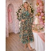 image:imageZESICA Womens Long Sleeve Floral Casual Flowy Wedding Guest Maxi DressesGreen