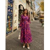 image:imageZESICA Womens Long Sleeve Floral Casual Flowy Wedding Guest Maxi DressesPurple