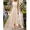 image:imageZESICA Womens Sleeveless Formal Flowy A Line Wedding Guest Midi DressApricot
