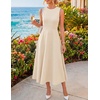 image:imageZESICA Womens Sleeveless Formal Flowy A Line Wedding Guest Midi DressApricot