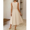 image:imageZESICA Womens Sleeveless Formal Flowy A Line Wedding Guest Midi DressApricot