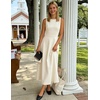image:imageZESICA Womens Sleeveless Formal Flowy A Line Wedding Guest Midi DressApricot