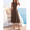 image:imageZESICA Womens Sleeveless Formal Flowy A Line Wedding Guest Midi DressCoffee