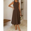 image:imageZESICA Womens Sleeveless Formal Flowy A Line Wedding Guest Midi DressCoffee