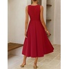 image:imageZESICA Womens Sleeveless Formal Flowy A Line Wedding Guest Midi DressRed