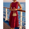 image:imageZESICA Womens Sleeveless Formal Flowy A Line Wedding Guest Midi DressRed