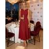 image:imageZESICA Womens Sleeveless Formal Flowy A Line Wedding Guest Midi DressRed