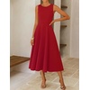 image:imageZESICA Womens Sleeveless Formal Flowy A Line Wedding Guest Midi DressRed