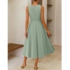 image:imageZESICA Womens Sleeveless Formal Flowy A Line Wedding Guest Midi DressSage