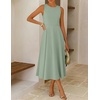 image:imageZESICA Womens Sleeveless Formal Flowy A Line Wedding Guest Midi DressSage